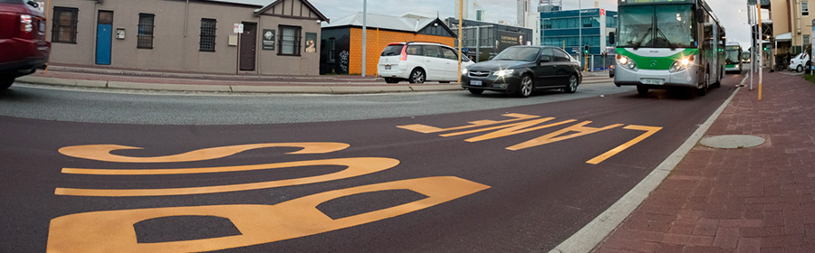 William Street bus-only lane